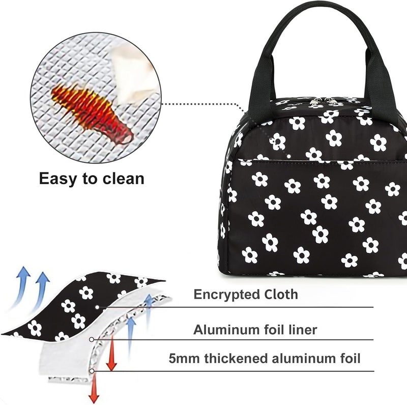 LEDAOU Lunch Box for Women Insulated Lunch Bag Lunch Tote Bags Leakproof Cooler Lunch Case for Travel Work Picnic - Image 2